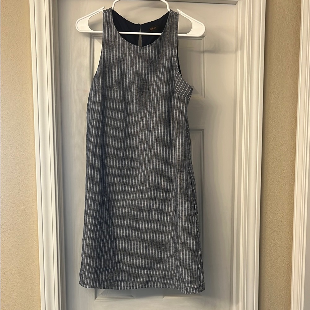 Quince 100% European Linen Tank Mini Dress